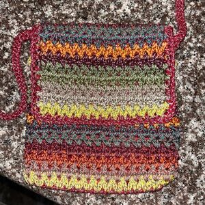 VINTAGE THE SAK Multicolor Crochet Crossbody Bag
